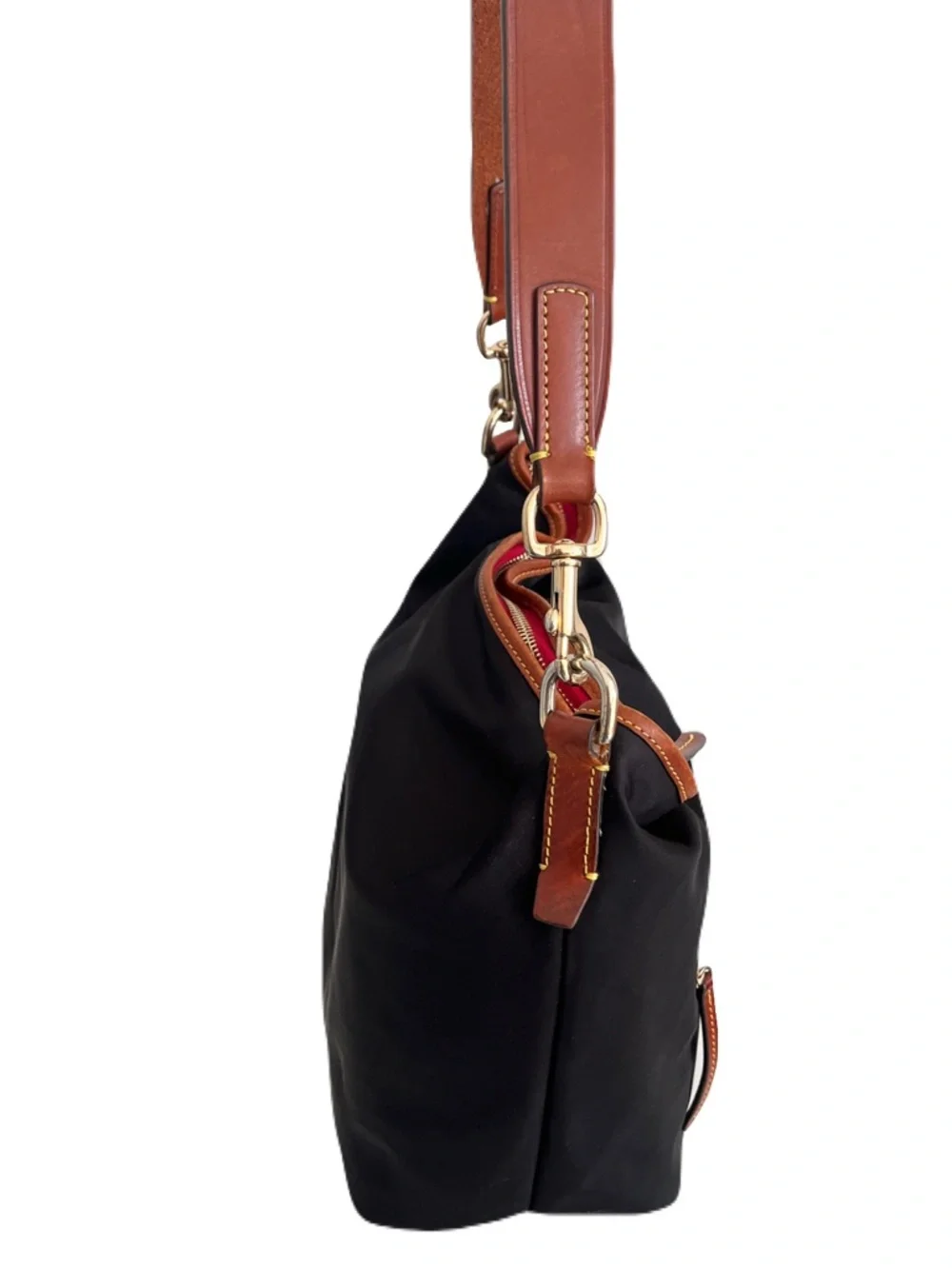 Dooney & Bourke Black Nylon ‘Wayfarer’ Hobo Bag